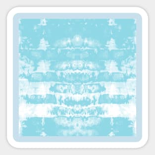 Light Blue Tie-Dye Symmetry Sticker